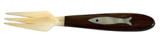 Fishwife Tinned Fish Wood and Shell Fish Fork - NEW - Fishwife Tinned Seafood picture