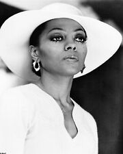 Diana Ross beautiful portrait in white dress and hat 1975 Mahogany 5x7 photo picture