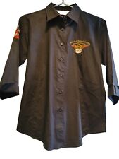 HARLEY DAVIDSON MAINHATTAN CHAPTER GERMANY WOMAN'S BUTTON UP SHIRT picture