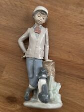 VINTAGE NAO LLADRO PORCELAIN BOY WITH DOG  #380 Daisa 1983 Mutual Contemplation picture