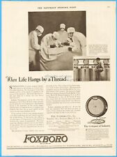 1927 Foxboro Co MA Print Ad Recording Thermometers Davis & Geck Sutures picture