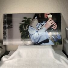 Vintage 80s Young Girl Scout Licking Ice cream Rare 3D Print Hard Iron BackFrame picture