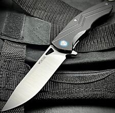 VORTEK PULSAR Black G10 Balling Bearing Flipper Blade EDC Folding Pocket Knife picture