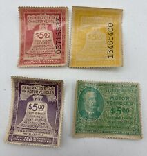 Vintage Lot of Motor Vehicle Tax Stamps 1943,44,45 & 46 picture