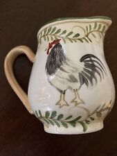 2013 Pfaltzgraff Lifetime Brands Country Cottage Rooster Creamer/Small Pitcher picture