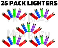 25 Pcs Full Size Disposable Butane Lighter Assorted Colors Wholesale Price picture