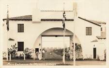 RPPC 1932 Main Entrance Olympic Village Los Angeles CA Real Photo P229 picture