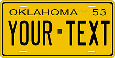 Oklahoma 1953 License Plate Personalized Custom Auto Bike Motorcycle Moped  picture