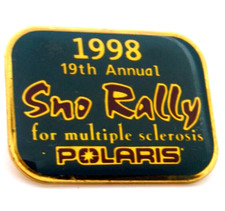 Polaris Sno Rally Pin 1998 19th Annual Fundraiser Multiple Sclerosis Lapel picture