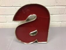 VINTAGE RARE LOWER CASE NEON SIGN LETTER RED “a” 8 3/4” TALL X 7 1/2” X 4 1/2”  picture