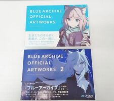 ICHIJINSHA Blue Archive Official Art Works 1 & 2 Illustration Art Book USED picture