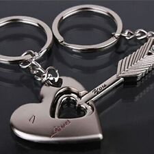 Couples Arrow Heart I LOVE YOU Keychain Lovers Keyring Valentine's Day Present picture