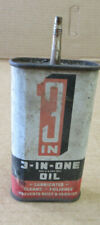 Vintage 1950s  3In 3 in 1 Handy Oiler 3 oz Can Gas Oil picture