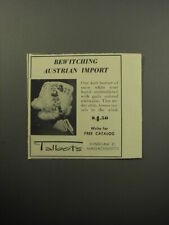 1957 Talbots Knit Bonnet Advertisement - Bewitching Austrian Import picture