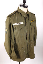Vintage M-1951 US ARMY OD Sateen Field Coat Jacket USA Mens Size Large picture
