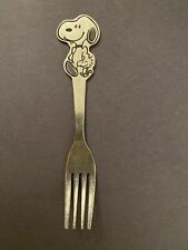 Vintage Danara 5.5” Child Snoopy and Woodstock Fork Stainless Korea  1958-1965 picture