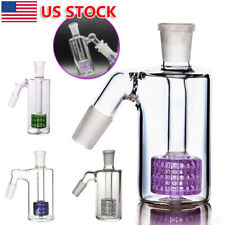 45 ° 14mm Ash Catcher 45 Degree Glass Water Bong Thick Pyrex Glass Fitter USA. picture