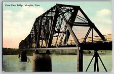 Memphis, Tennessee TN - Great Eads Bridge - Vintage Postcard - Unposted picture