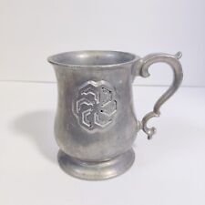 Vintage Wilton  Pewter Mug With Engraving Of A “flower Design” picture