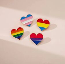 Queer Gay Bisexual Pansexual Transgender Pride Brooches Hat/Lapel Pins picture