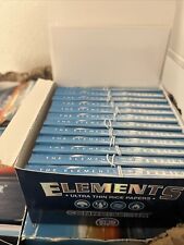 ELEMENTS CONNOISSEUR KING SIZE Thin Rice Rolling Papers & Tips - 12 Pack picture