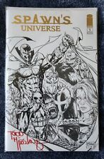 SPAWN'S UNIVERSE #1 Signed by Todd McFARLANE GOLD FOIL Variant Sketch NEW & RARE picture