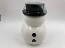 At Home Ceramic 10.5in Snowman Cookie Jar DD01B42009 picture