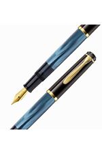 Pelikan M200 Pearl Blue Fountain Pen - B Nib picture