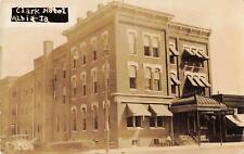 1930 RPPC & Envelope Letterhead Clark Hotel ALBIA, IOWA Real Photo Postcard  picture