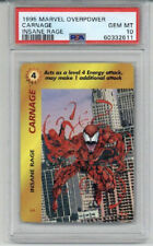 1995 MARVEL OVERPOWER CARNAGE INSANE RAGE PSA 10 LOW POP GEM MINT VERY RARE picture
