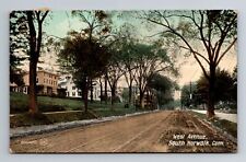 South Norwalk CT-Connecticut, West Avenue, Residential, Antique Vintage Postcard picture