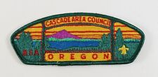 Vintage Oregon Cascade Area Council Embroidered Boy Scout America BSA Camp Patch picture