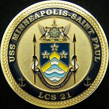 USS Minneapolis-Saint Paul LCS 21 Littoral Combat Ship Navy Challenge Coin picture