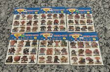 GARBAGE PAIL KIDS 1986 PUFFY STICK ONS COMPLETE SET of 6 -RARE picture