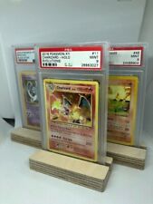 Graded Trading Card Stand Ply Wood Pokemon PSA YuGiOh Magic Wooden picture