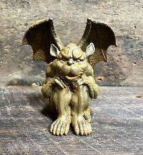 Winged Gargoyle with Rusty Patina Cast Iron Statue, 6.5” Tall picture