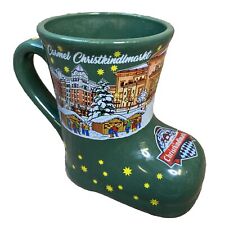 Christkindlmarket German Christmas Market Mug Carmel Indiana Boot 2018 Green picture