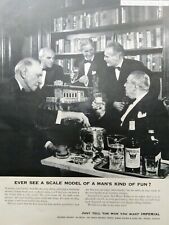 1953 Imperial Whiskey Liquor Alcohol Men Drinking Tuxedos Bar Vintage Print Ad  picture