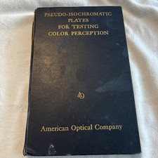 1940 Vintage publication PSEUDO-ISOCHROMATIC PLATES FOR TESTING COLOR PERCEPTION picture