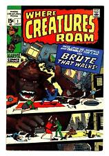 Where Creatures Roam #1 FN/VF 7.0 1970 picture