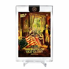 THE BIRTH OF OLD GLORY Betsy Ross Flag Holo Gold Card 2023 GleeBeeCo #TBT1-G 1/1 picture