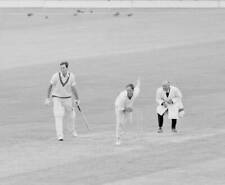 Somerset's bowler Ken Palmer hits form at the Oval in the match - 1966 Old Photo picture