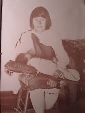 ANTIQUE NATIVE AMERICAN INDIAN BREASTFEEDING YOUNG MOTHER G.E. MOORE LOS ANGELES picture