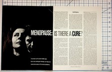 Vintage 1960s Menopause Article Estrogen Therapy Magazine Page Lot picture