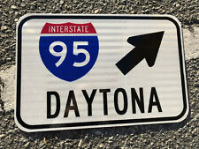 DAYTONA I-95 Highway road sign NASCAR 500 race speedway 12