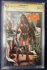 Justice League #1 2018 Wonder Woman Variant A CBCS 9.6 Dual Signed Brooks Snyder picture