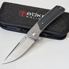 Boker Solingen Germany Super Conductor Titanium Carbon Fiber 1/350 Pocket Knife picture
