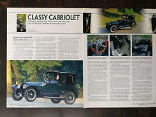 1916 Cadillac V-8 Town Cabriolet 4-Page Original Article - 1023 picture
