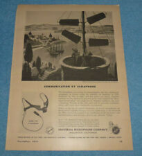 Antique 1944 Ad Universal Microphone Company + David Bogen Sound Equipment picture