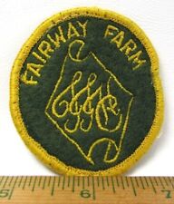 Vintage Fairway Farm Horse Club Jacket Patch Cross Roads Texas Show Jumpers picture